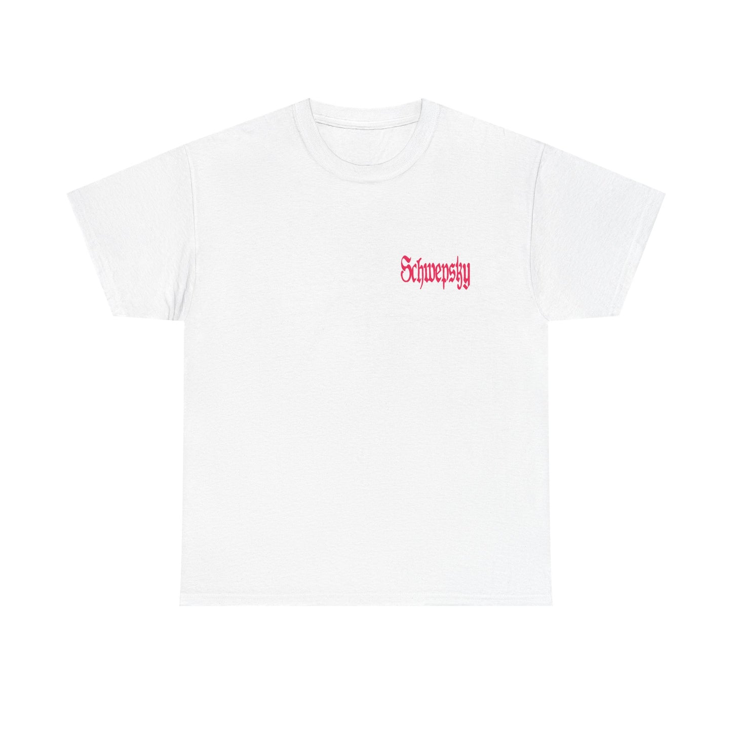 Schwepsky "Evil Lurking" Retro Gothic Logo T‑Shirt