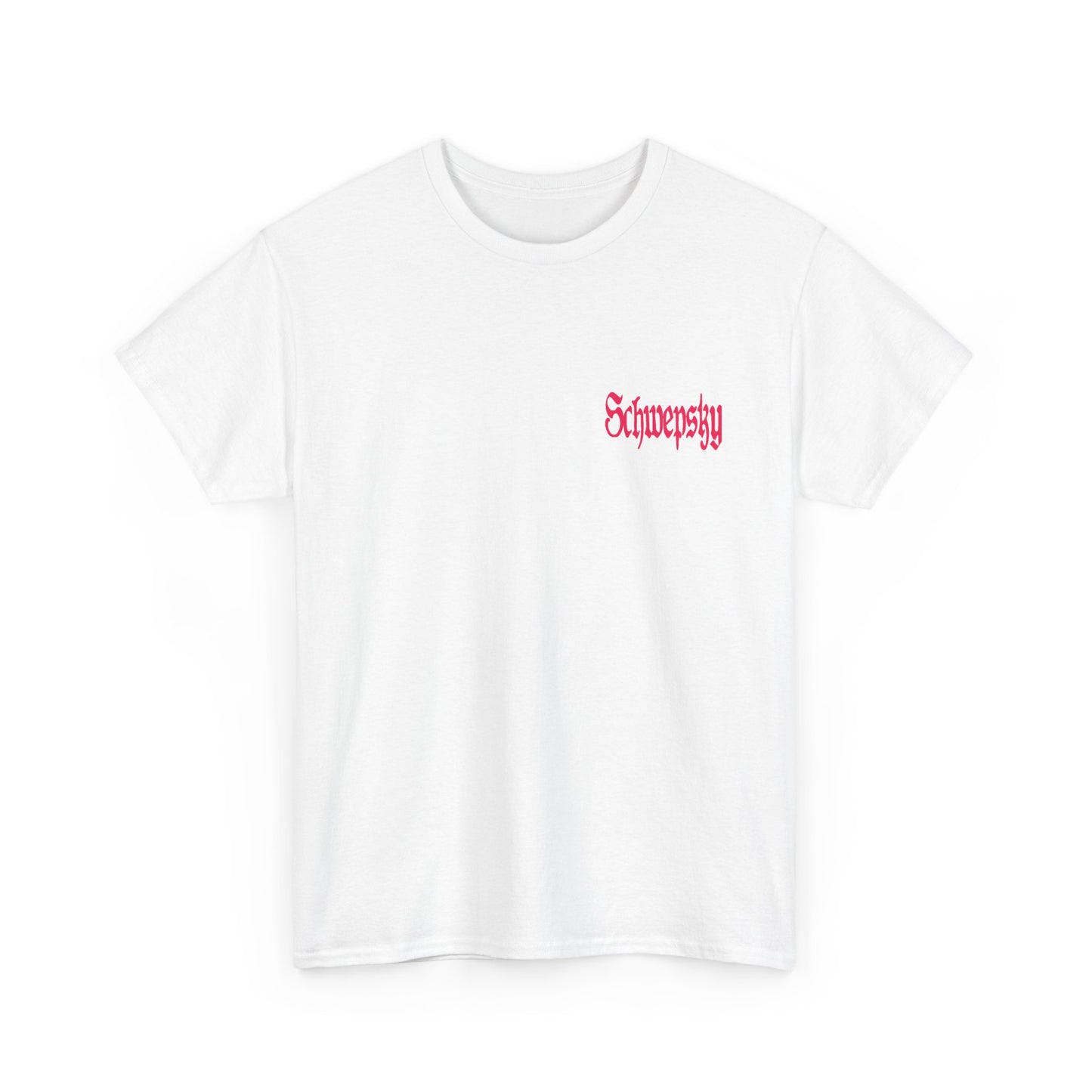 Schwepsky "Evil Lurking" Retro Gothic Logo T‑Shirt