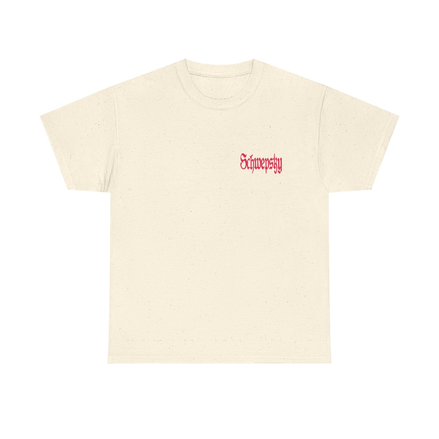 Schwepsky "Evil Lurking" Retro Gothic Logo T‑Shirt