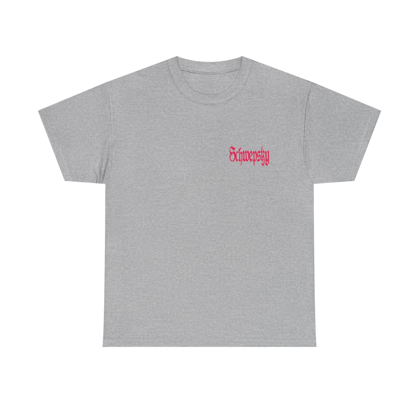 Schwepsky "Evil Lurking" Retro Gothic Logo T‑Shirt