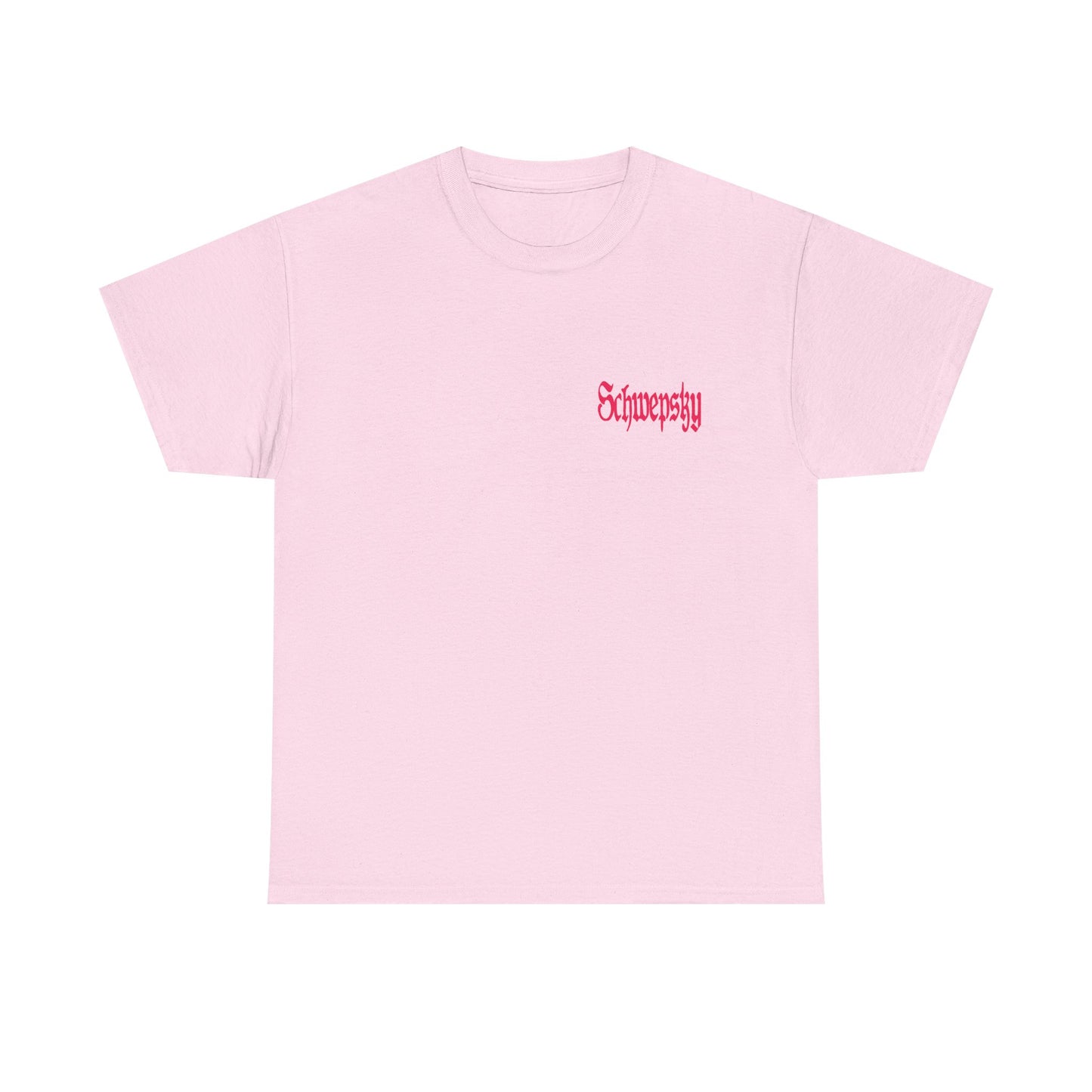 Schwepsky "Evil Lurking" Retro Gothic Logo T‑Shirt