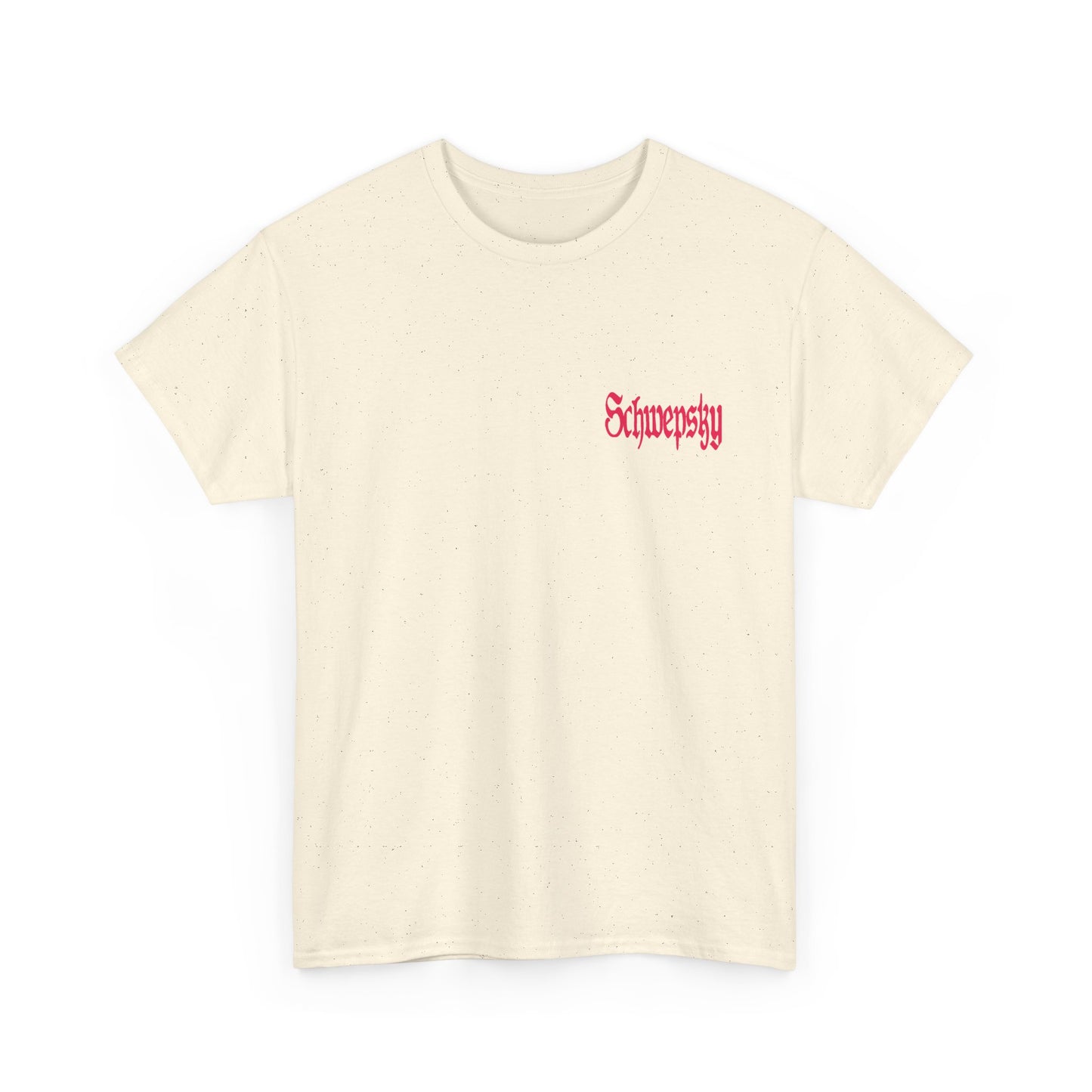 Schwepsky "Evil Lurking" Retro Gothic Logo T‑Shirt