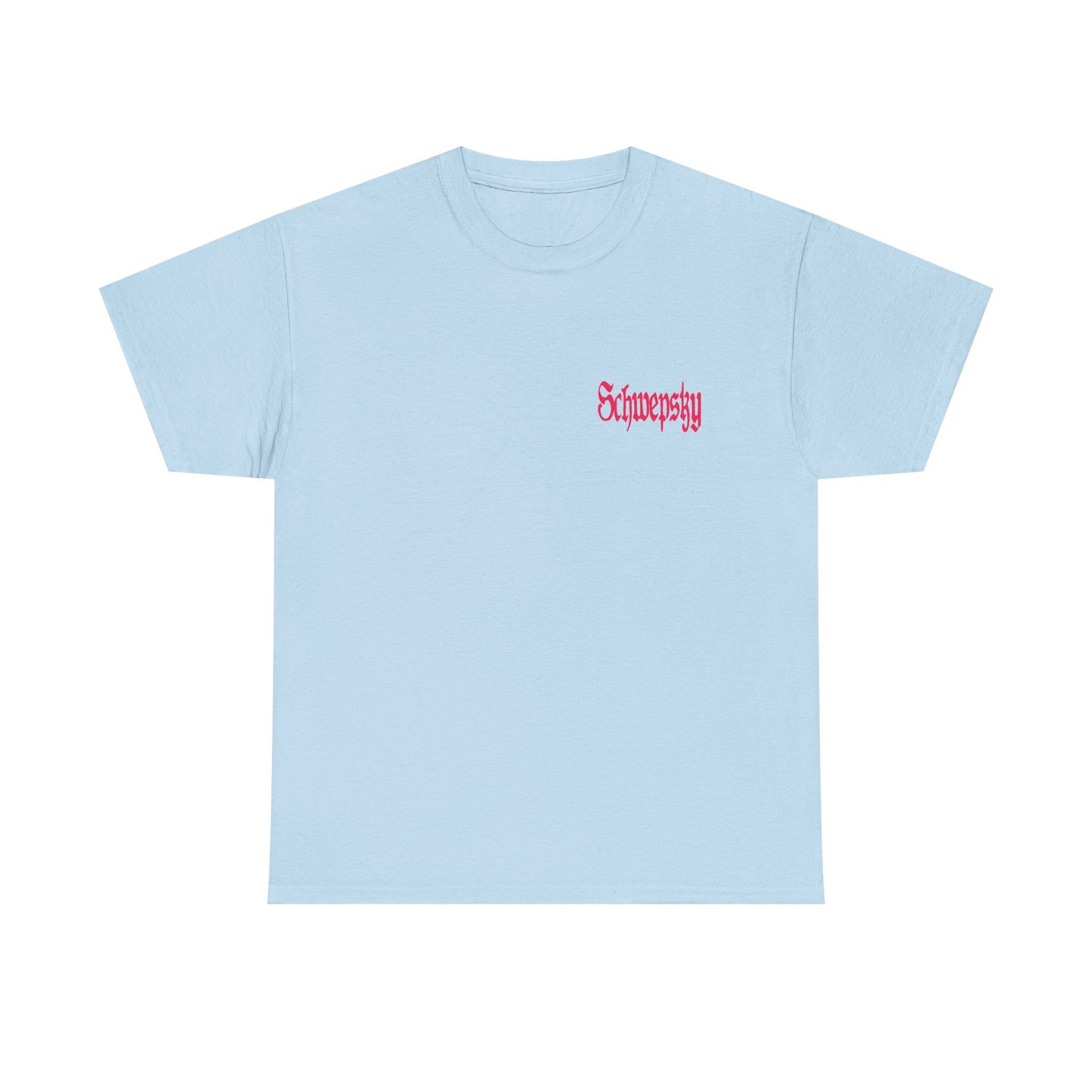Schwepsky "Evil Lurking" Retro Gothic Logo T‑Shirt