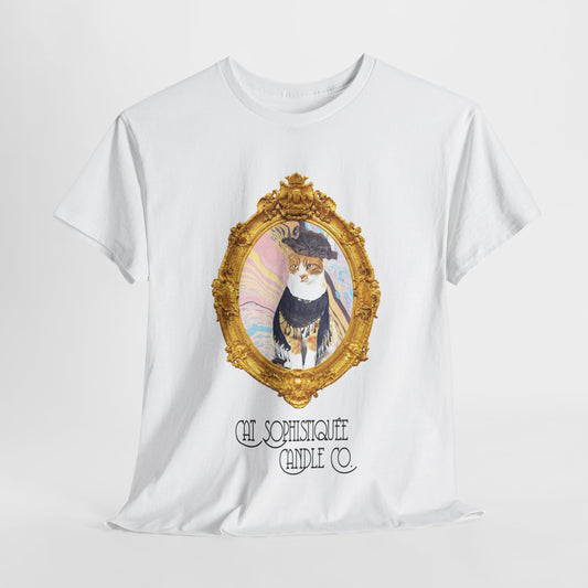 Tabby Raffiné - Cat Sophistiquée Candle Co. Unisex Heavy Cotton Tee