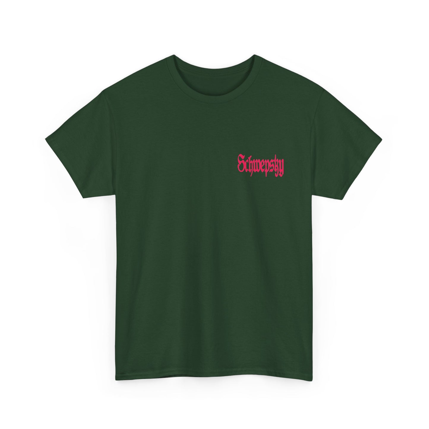 Schwepsky "Evil Lurking" Retro Gothic Logo T‑Shirt