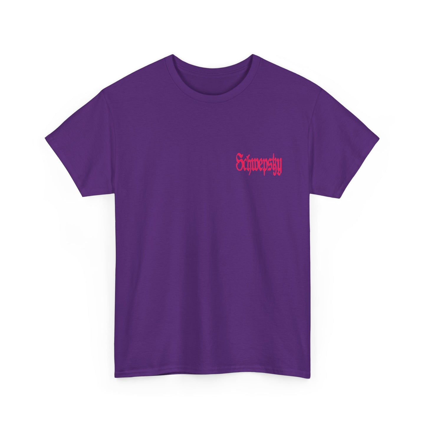 Schwepsky "Evil Lurking" Retro Gothic Logo T‑Shirt