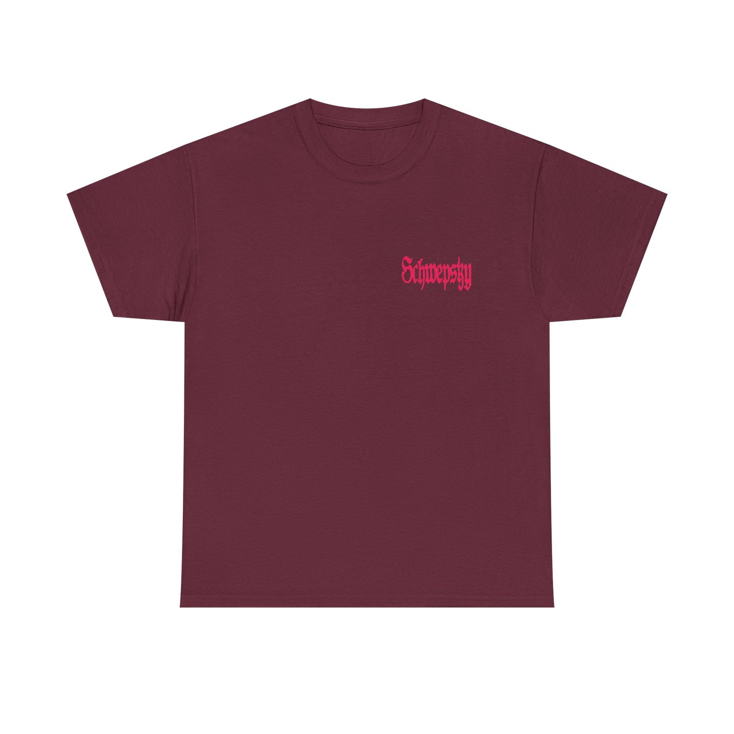 Schwepsky "Evil Lurking" Retro Gothic Logo T‑Shirt