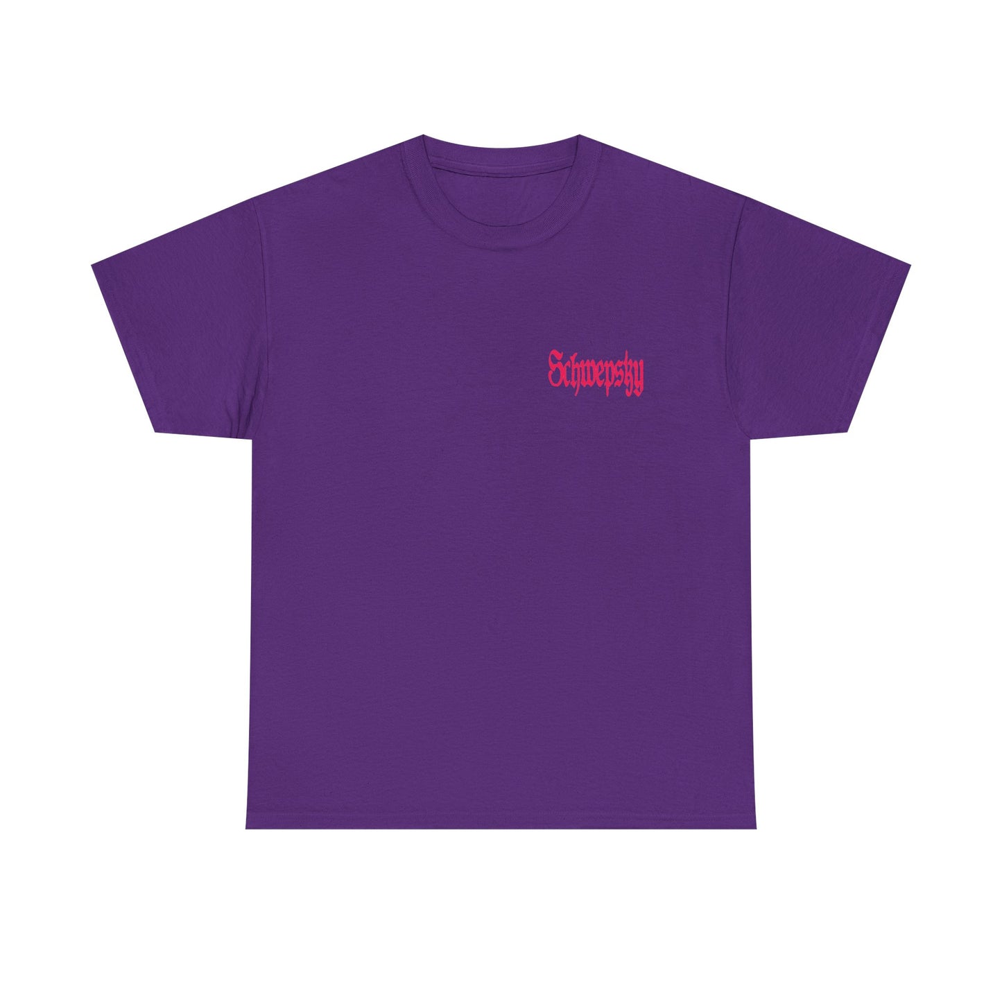 Schwepsky "Evil Lurking" Retro Gothic Logo T‑Shirt